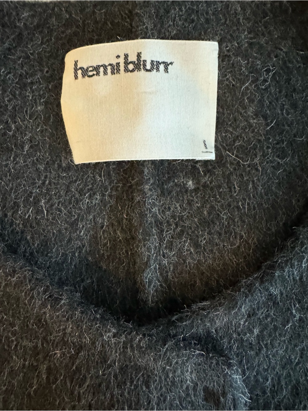 Hemi Blurr Brushed Wool Boxy Coat Size Large Nwt — image 2 of 6